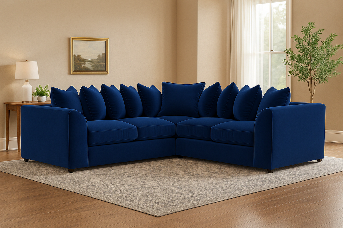 Mayfair Corner Sofa with Scatterback Pillows – Premium Comfort