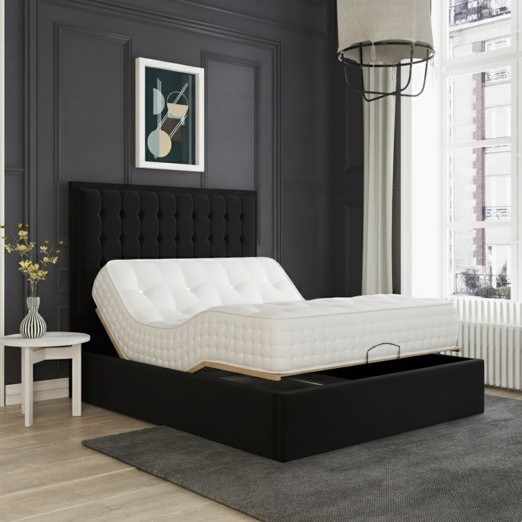 SleepMotion Advance Adjustable Bed – Dual Motor Electric Frame with CoolGel Mattress | CREAM