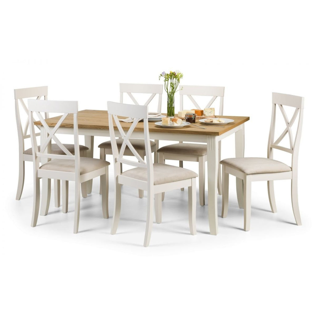 Davenport Dining Chair - Oak/White