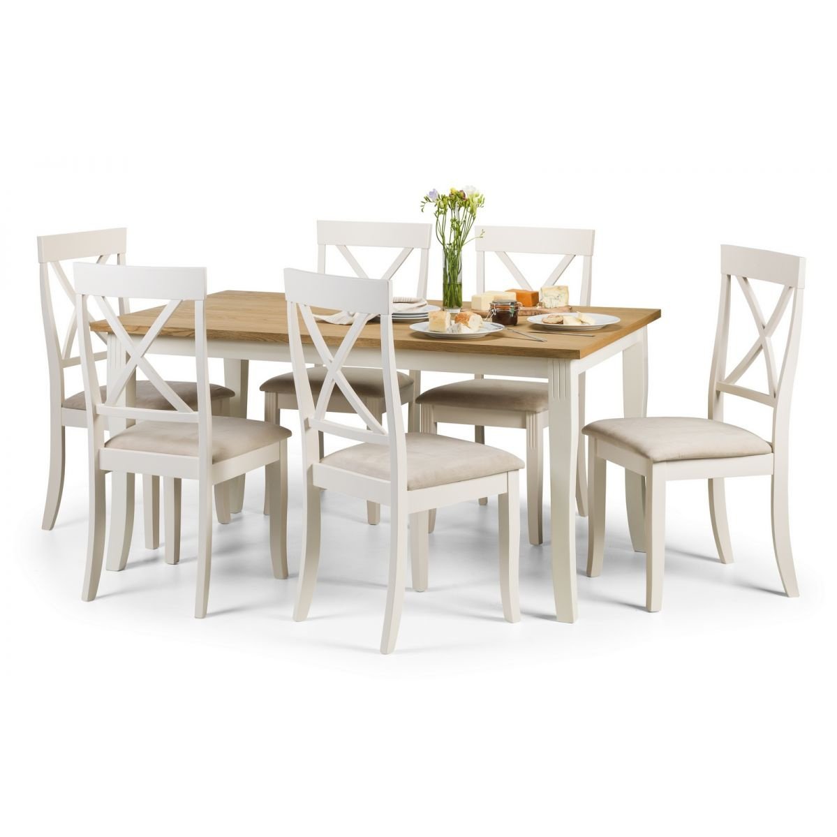 Davenport Dining Chair - Oak/White