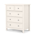 Maine 3+2 Drawer Chest - Surf White
