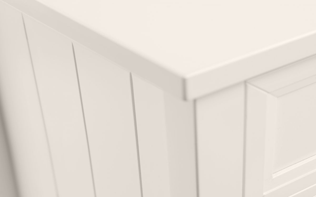 Maine 5 Drawer Tall Chest - Surf White