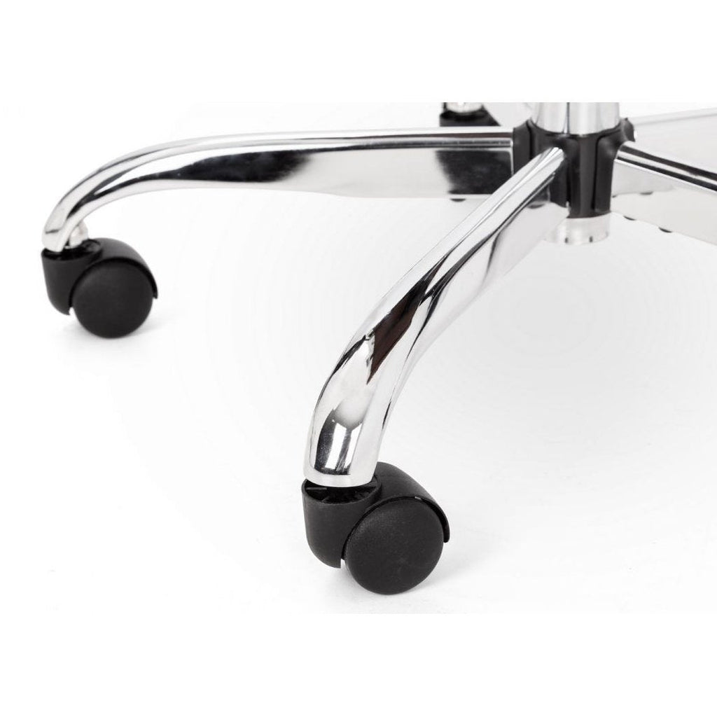 Gio Office Chair - Black & Chrome