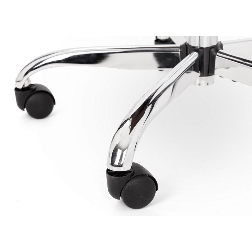 Gio Office Chair - Black & Chrome