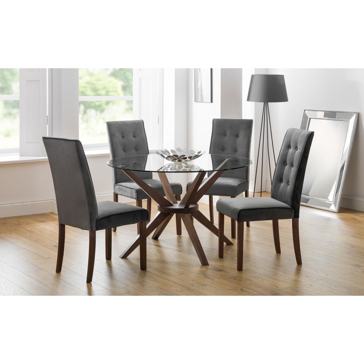 Chelsea Glass Top Dining Table