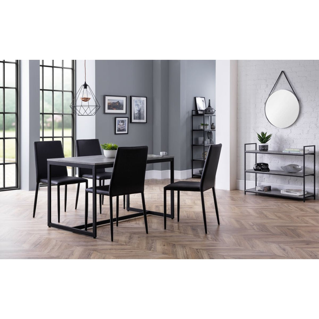 Staten & Jazz Black Dining Set