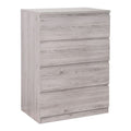 Jupiter 4 Drawer Chest - Grey Oak
