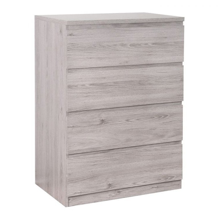 Jupiter 4 Drawer Chest - Grey Oak
