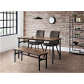 Carnegie Dining Table, Bench & 2 Monroe Chairs