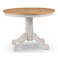 Davenport Round Pedestal Table - Elephant Grey