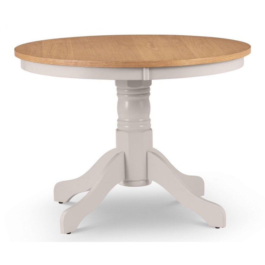 Davenport Round Pedestal Table - Elephant Grey