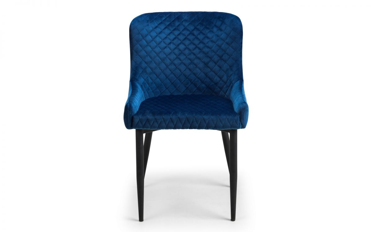 Berwick Dining Table & 4 Luxe Blue Chairs