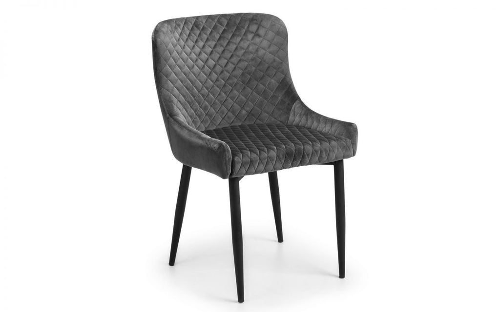 Berwick Dining Table & 6 Luxe Grey Chairs