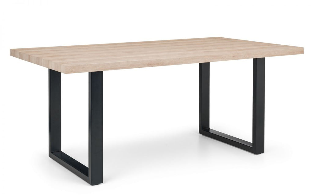 Berwick Dining Table, Luxe Low Blue Bench & 2 Luxe Blue Chairs
