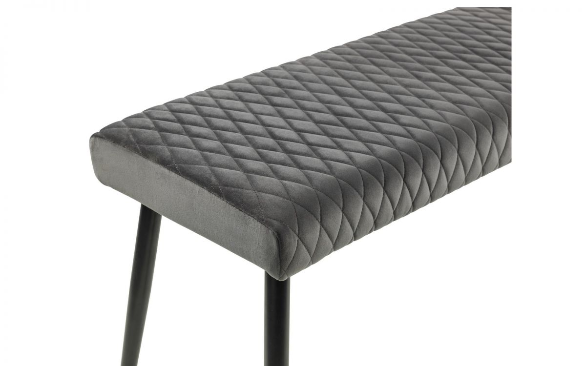 Berwick Dining Table, Luxe Low Grey Bench & 4 Luxe Grey Chairs