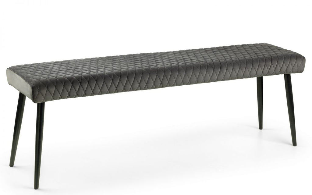 Berwick Dining Table, Luxe Low Grey Bench & 4 Luxe Grey Chairs