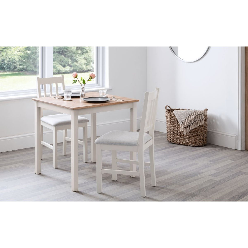 Coxmoor Square Dining Table - Ivory & Oak