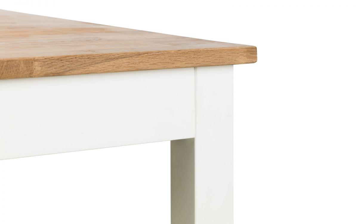 Coxmoor Ivory & Oak Dining Table, Bench & 2 Chairs