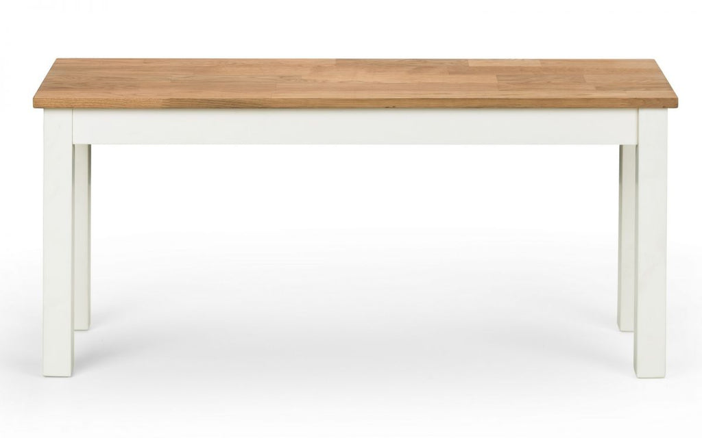Coxmoor Ivory & Oak Dining Table & Benches