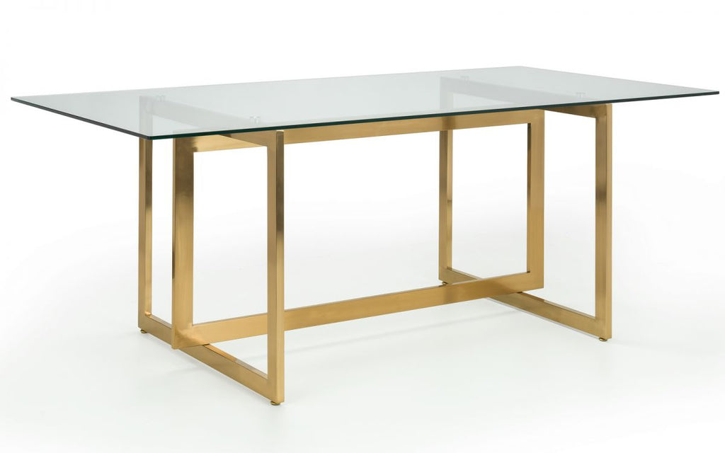 Minori Dining Table & 6 Lorenzo Blue Dining Chairs