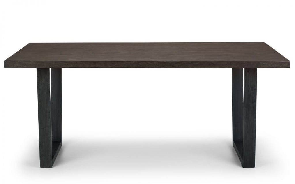 Brooklyn Dining Table & 2 Benches - Dark Oak
