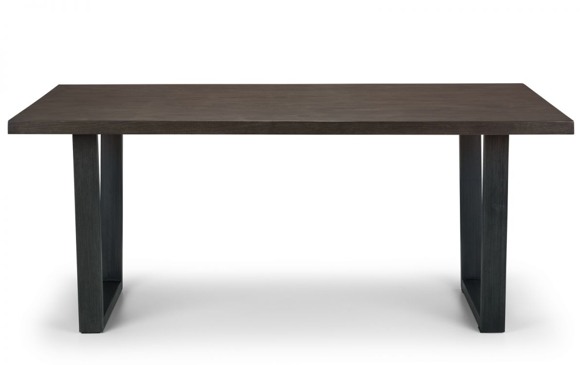 Brooklyn Dining Table & 2 Benches - Dark Oak