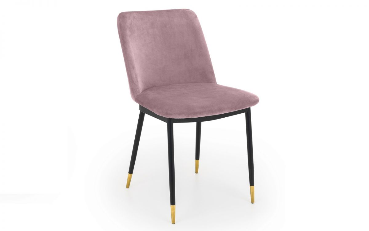 Montero Round Table & 4 Delaunay Pink Chairs