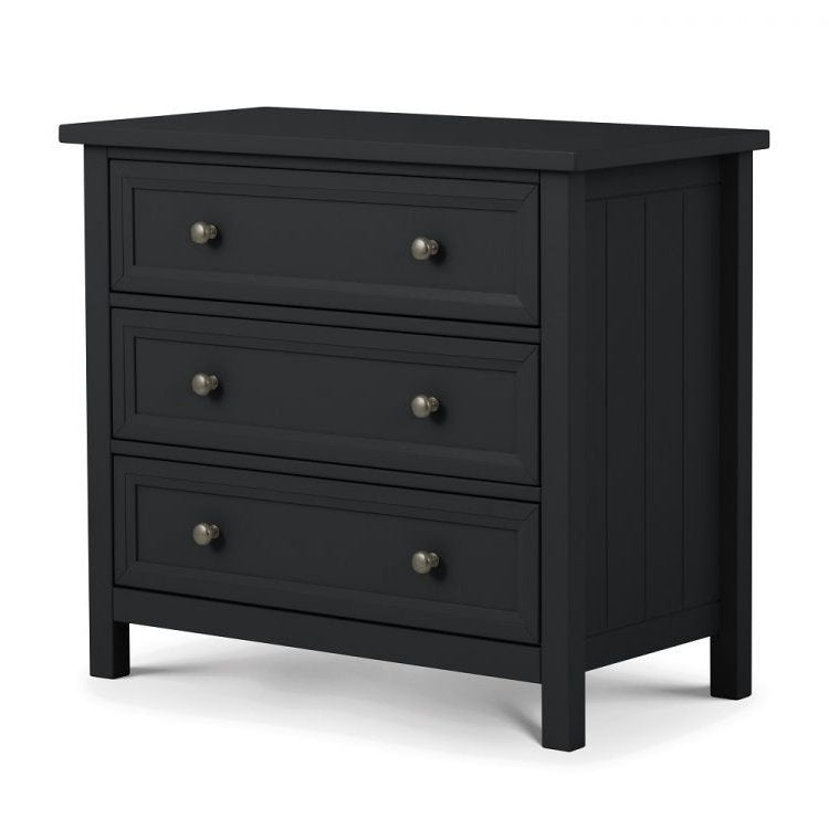 Maine 3 Drawer Chest - Anthracite