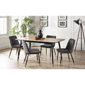 Findlay Rectangular Table & 4 Delaunay Grey Chairs