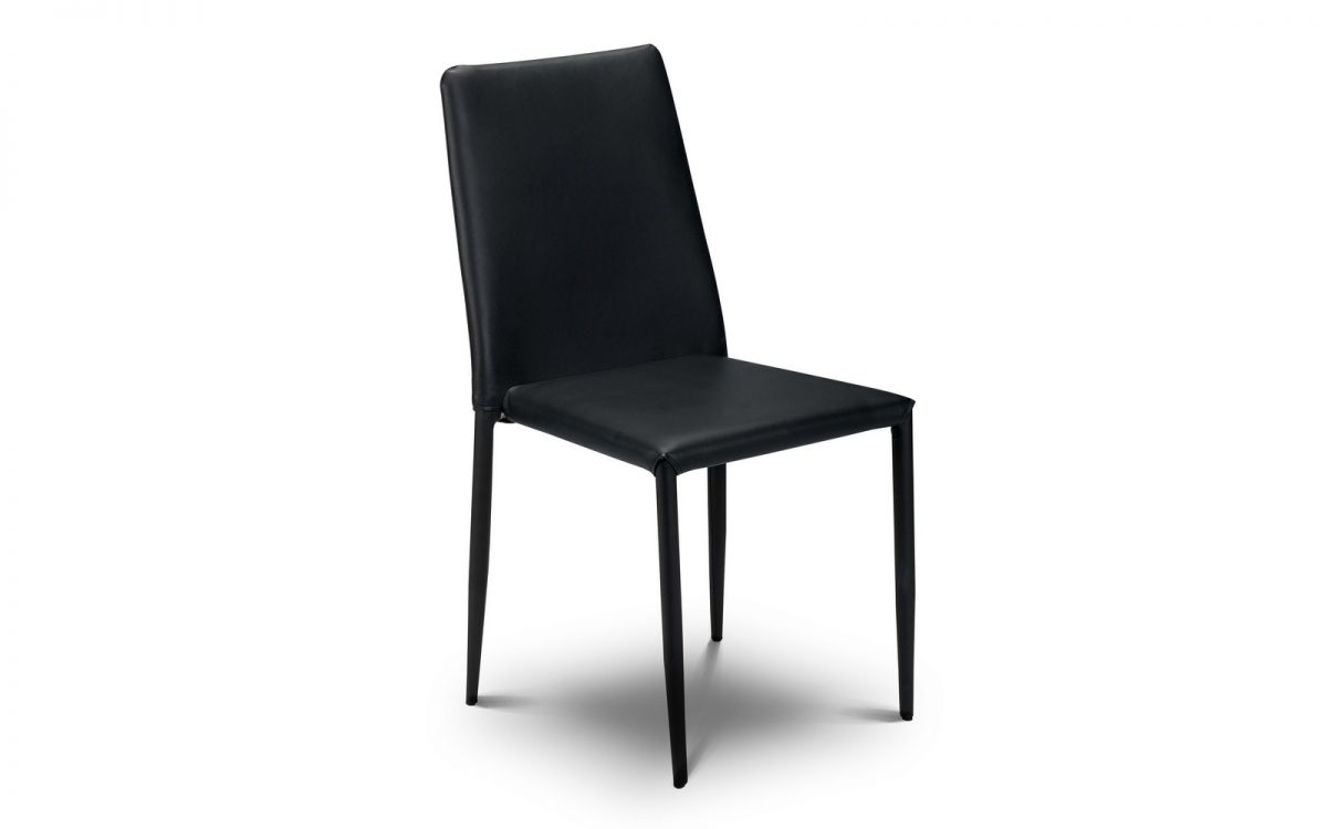 Piero Rectangular Table & 4 Jazz Black Dining Chairs