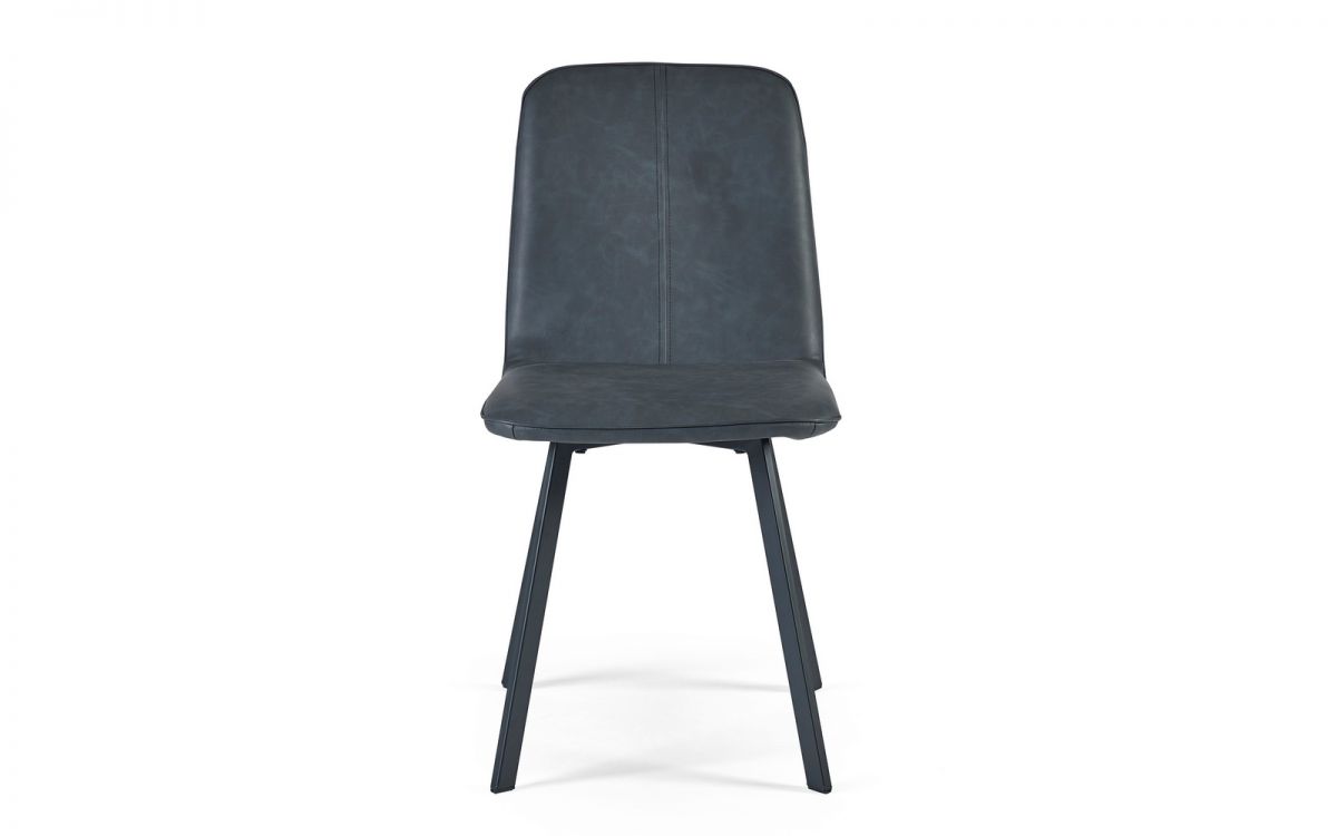 Nero Round Table & 4 Goya Antique Black Chairs