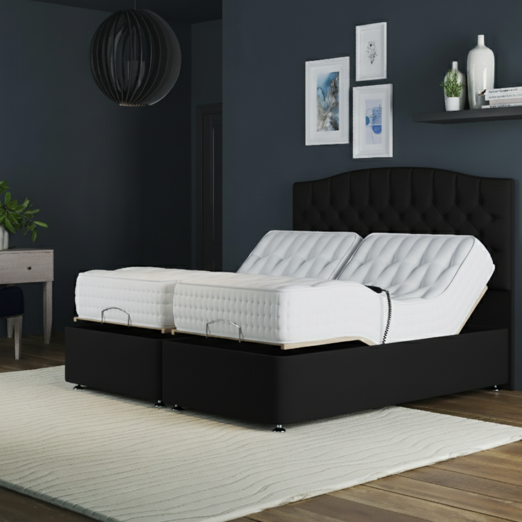 CloudLift Ultra Adjustable Bed – Electric Adjustable Frame with Memory Pocket 1000 Mattress | GREEN