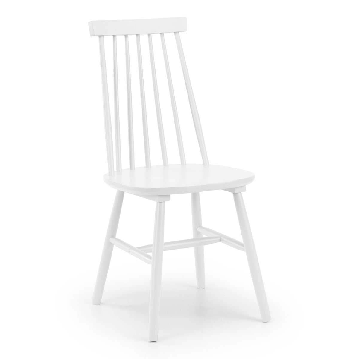 Alassio Spindle Back Dining Chair - White