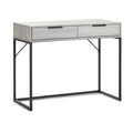 Bali 2 Drawer Dressing Table/Desk - Grey Oak
