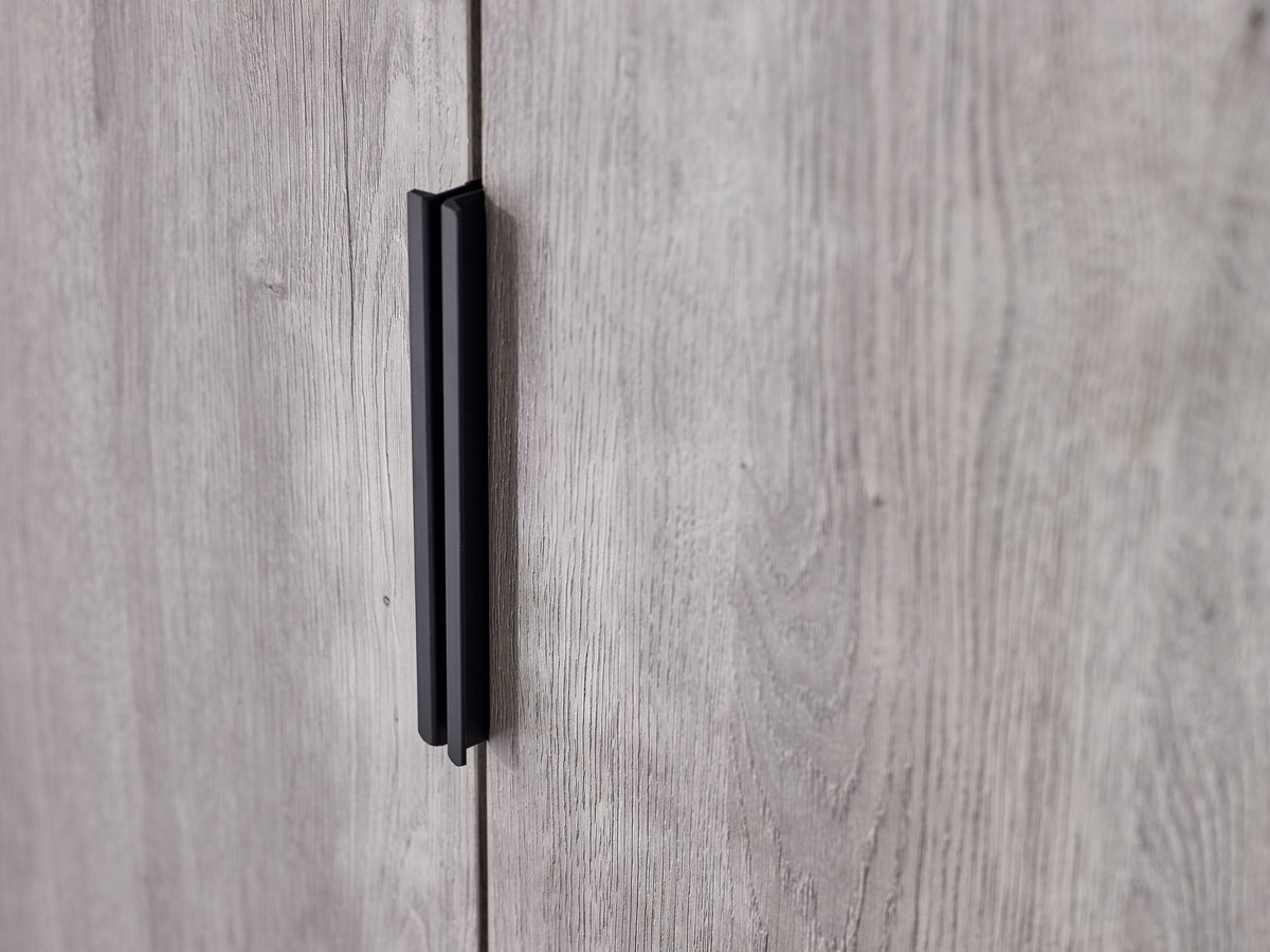 Bali 2 Door 1 Drawer Wardrobe - Grey Oak