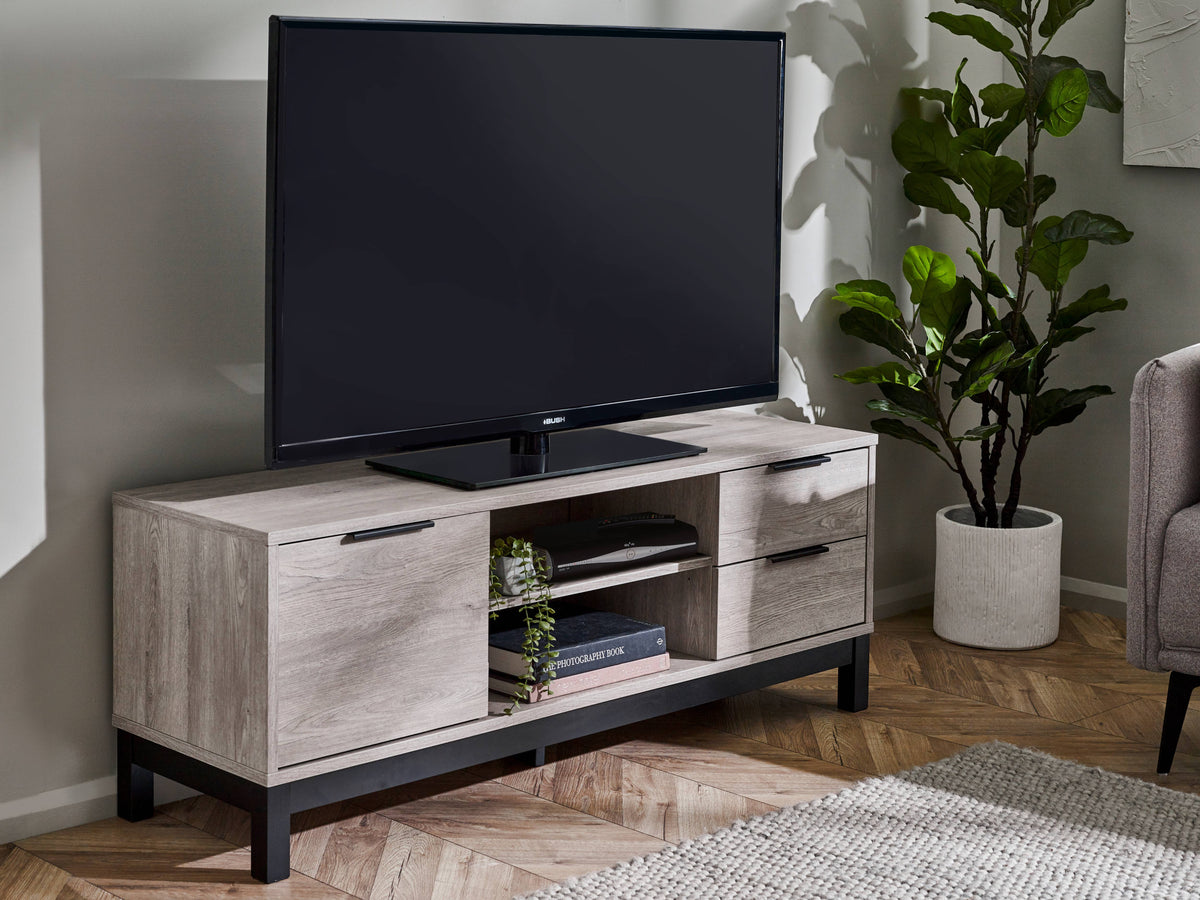 Bali TV Unit - Grey Oak