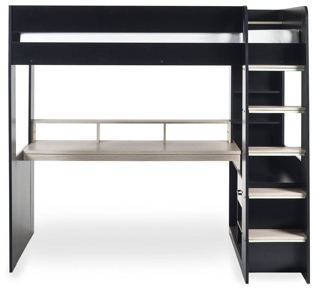 Blaze Gaming Highsleeper - Black And Pale Wood
