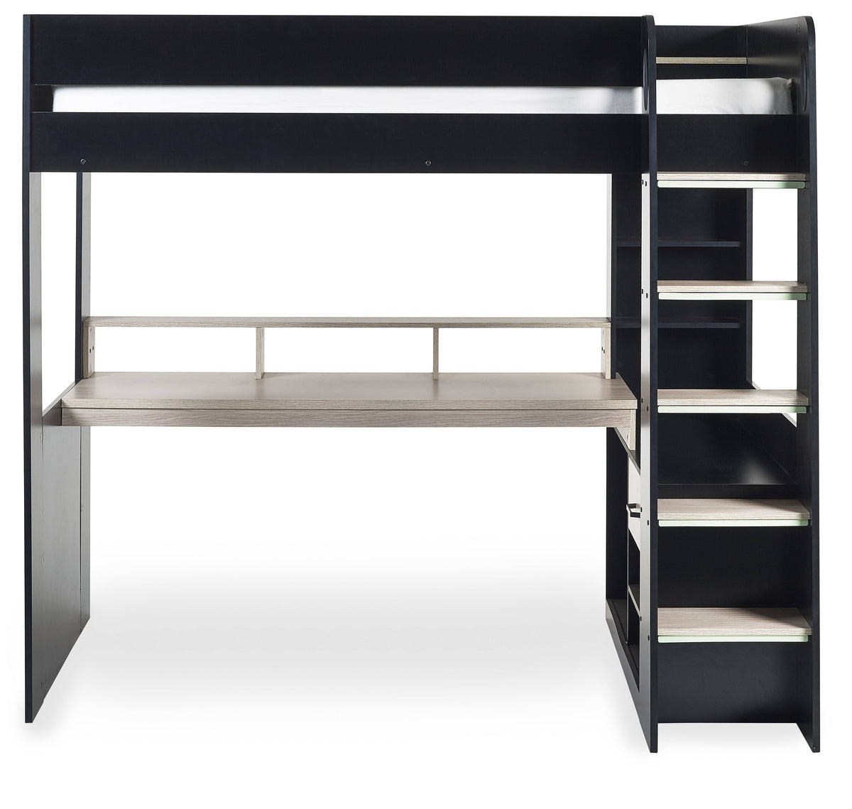 Blaze Gaming Highsleeper - Black And Pale Wood
