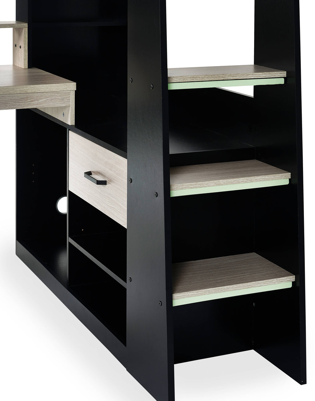 Blaze Gaming Highsleeper - Black And Pale Wood