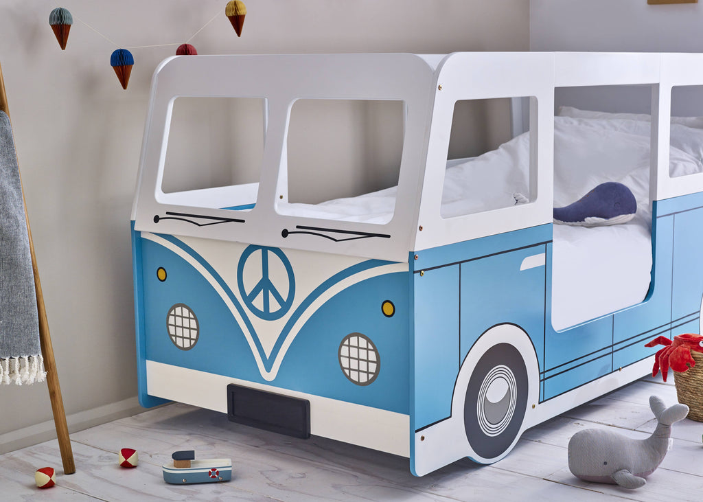 Campervan Bed - Light Blue