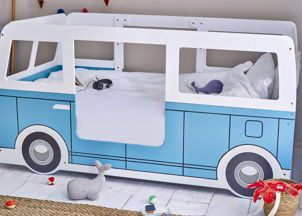 Campervan Bed - Light Blue