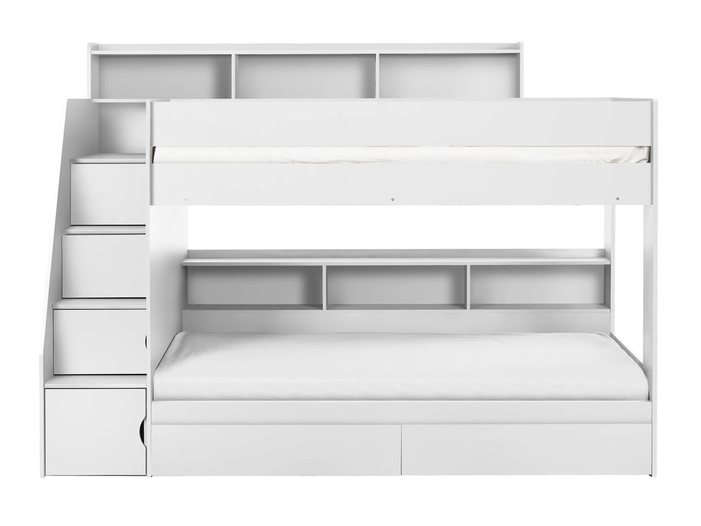 Camelot Staircase Bunk - All White