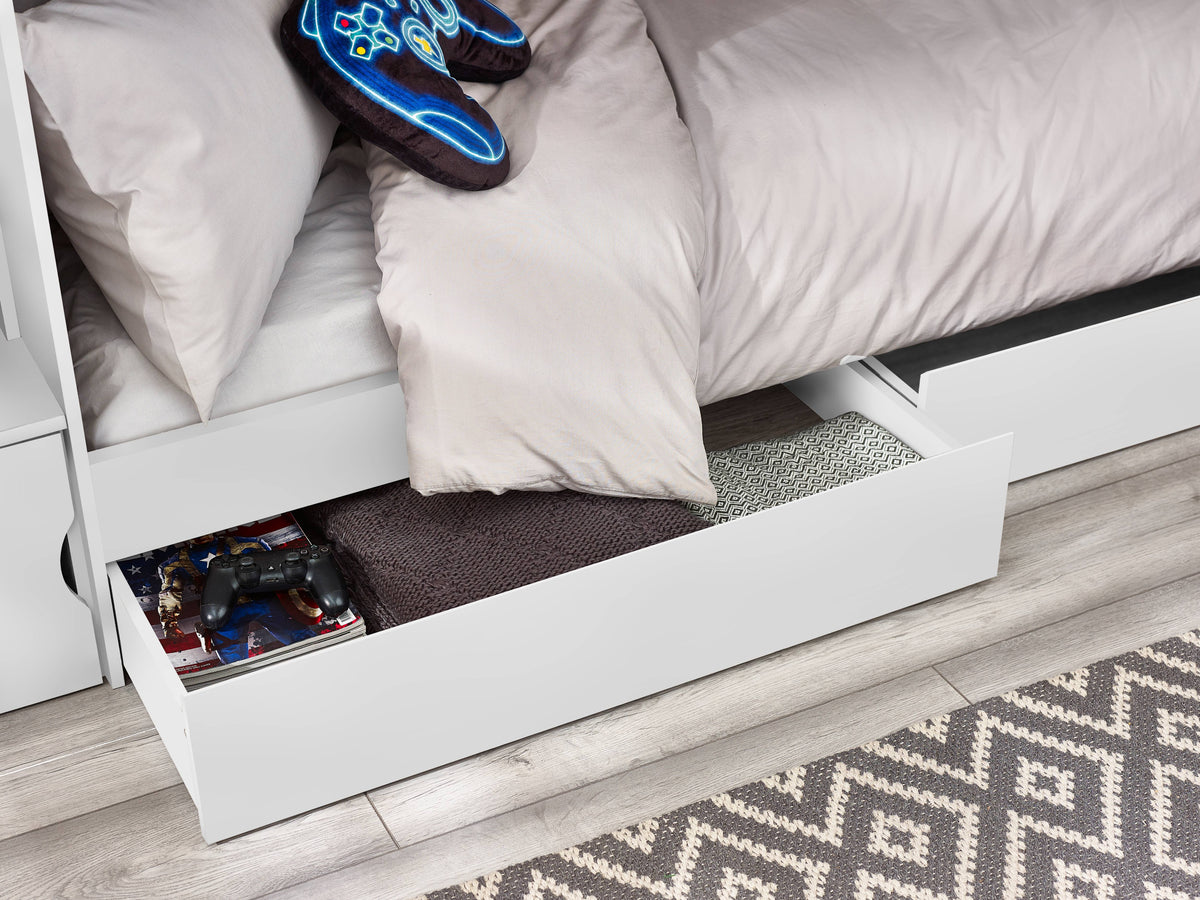 Camelot Staircase Bunk - All White