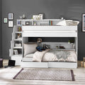 Camelot Staircase Bunk - All White