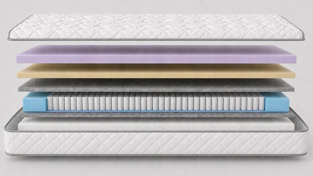 1000 Pocket Spring Mattress for Adjustable Beds Support Comfort Pressure Relief Breathable