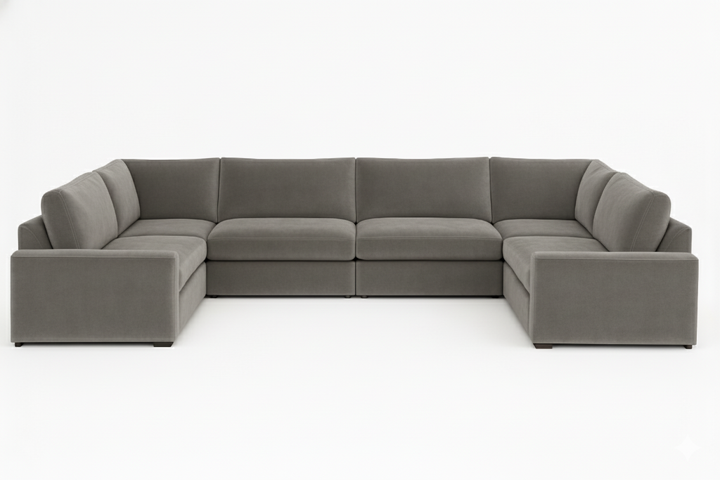 Belgravia XL U-Shape Modular Sofa – Extra Large Modular Design