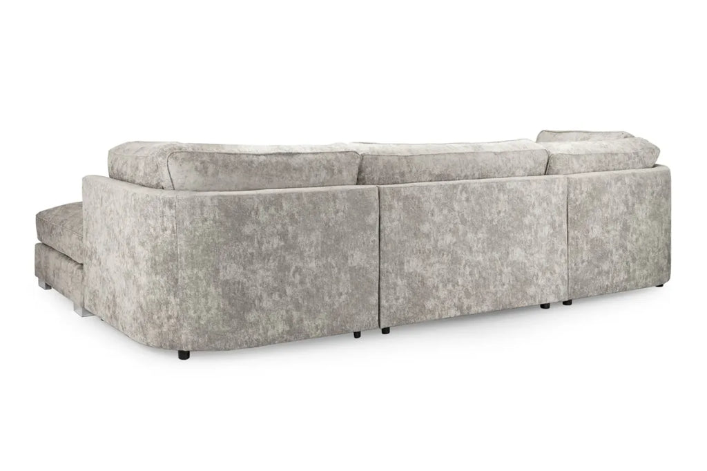 Bishop Full Back U Shape Truffle Fabric Sofa