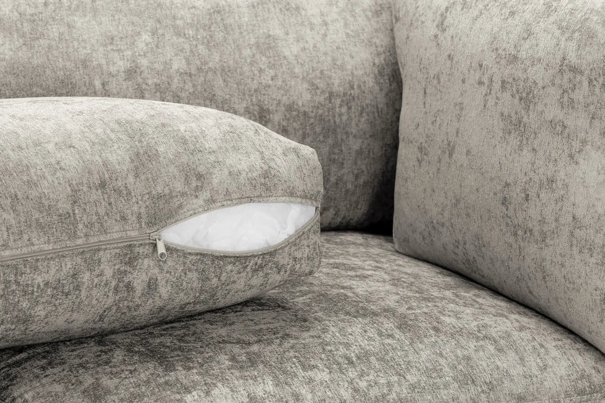 Bishop Full Back U Shape Truffle Fabric Sofa
