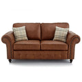 Oakland Chesterfield Sofa Bed Charcoal Grey or Tan Suede 3 Seater