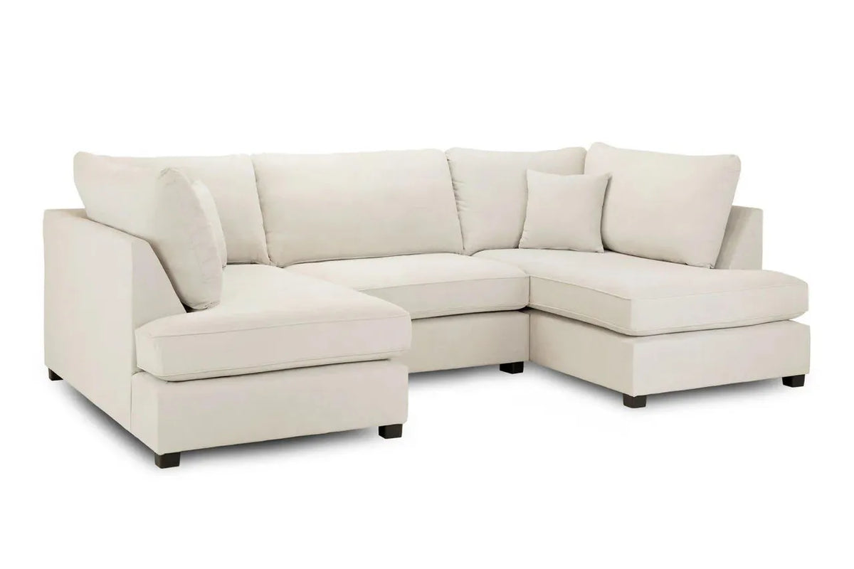 Carnaby Sofa Beige U Shape Corner Footstool